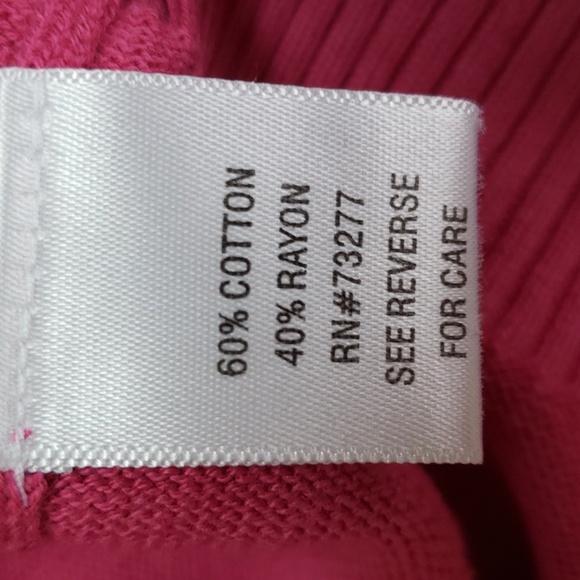 ELLE Magenta Button Cardigan with Sequins, Size: Small - Picture 14 of 15